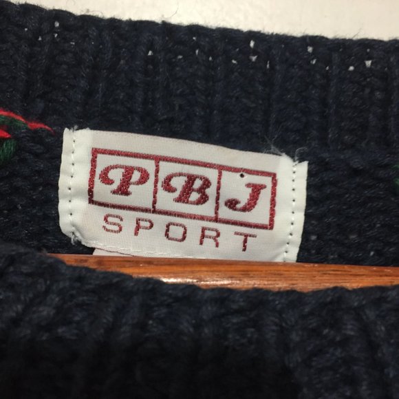 VINTAGE PBJ SPORT TALL KNITTED SWEATERS SIZE L - Picture 7 of 7